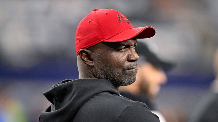 Tampa Bay Buccaneers head coach Todd Bowles looks on before the game between the Cowboys and the Buccaneers 