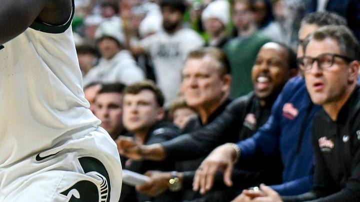 Michigan State's Kur Teng makes a 3-pointer against Illinois during the first half on Saturday, Feb. 7, 2026, at the Breslin Center in East Lansing.
