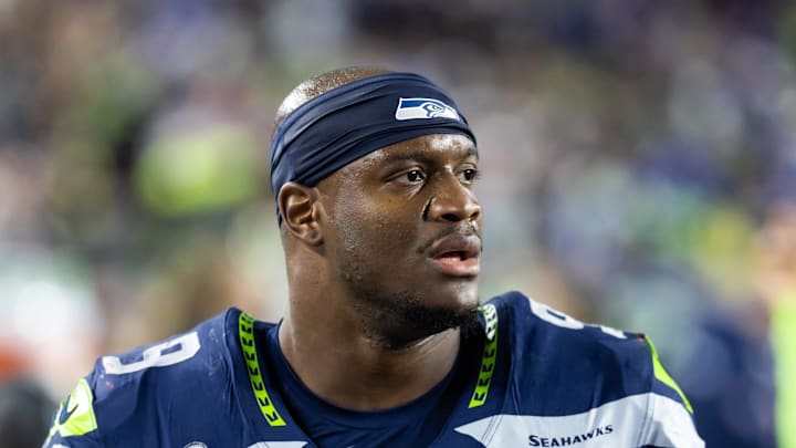 Seattle Seahawks running back Kenneth Walker III 