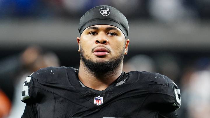 Las Vegas Raiders defensive tackle Jonah Laulu
