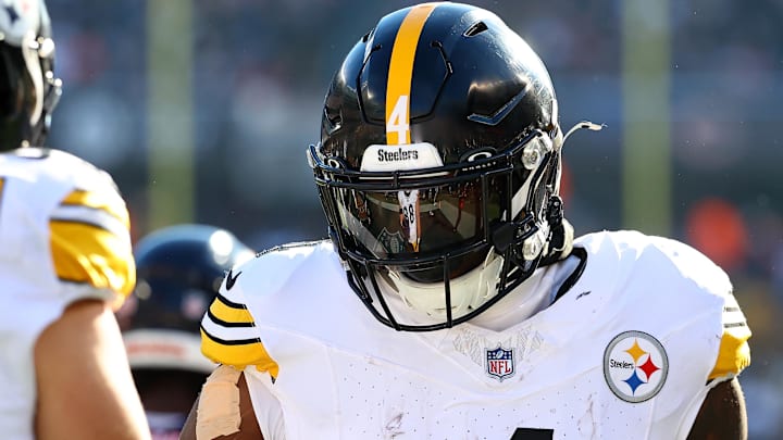 Pittsburgh Steelers wide receiver DK Metcalf (4) Mandatory Credit: Mike Dinovo-Imagn Images Pittsburgh Steelers wide receiver DK Metcalf (4) Mandatory Credit: Mike Dinovo-Imagn Images