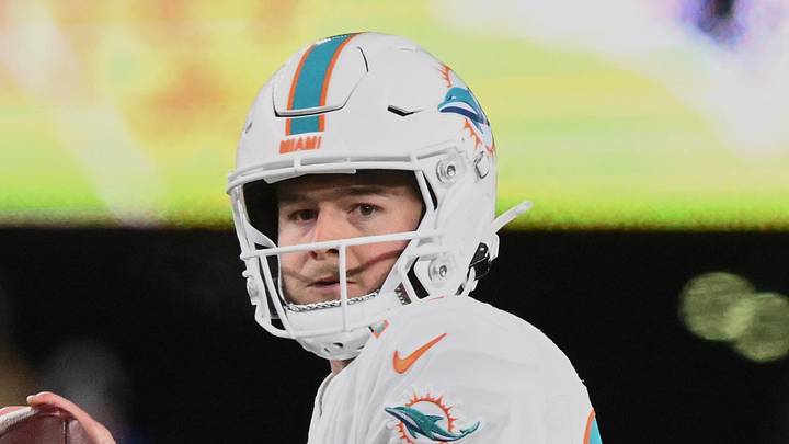 Miami Dolphins quarterback Quinn Ewers