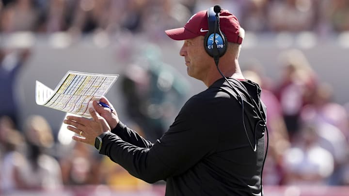Alabama Crimson Tide head coach Kalen DeBoer