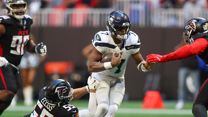 The Atlanta Falcons have failed to affect the quarterback all season, including Geno Smith of the Seattle Seahawks. The Atlanta Falcons have failed to affect the quarterback all season, including Geno Smith of the Seattle Seahawks.