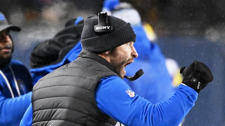 Jan 18, 2026; Chicago, IL, USA; Los Angeles Rams head coach Sean McVay reacts after a defensive stop against the Chicago Bears during the fourth quarter of an NFC Divisional Round game at Soldier Field. Mandatory Credit: Matt Marton-Imagn Images Jan 18, 2026; Chicago, IL, USA; Los Angeles Rams head coach Sean McVay reacts after a defensive stop against the Chicago Bears during the fourth quarter of an NFC Divisional Round game at Soldier Field. Mandatory Credit: Matt Marton-Imagn Images