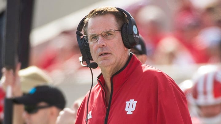 Indiana coach Curt Cignetti against Wisconsin at Memorial Stadium on Saturday, Nov. 15, 2025.