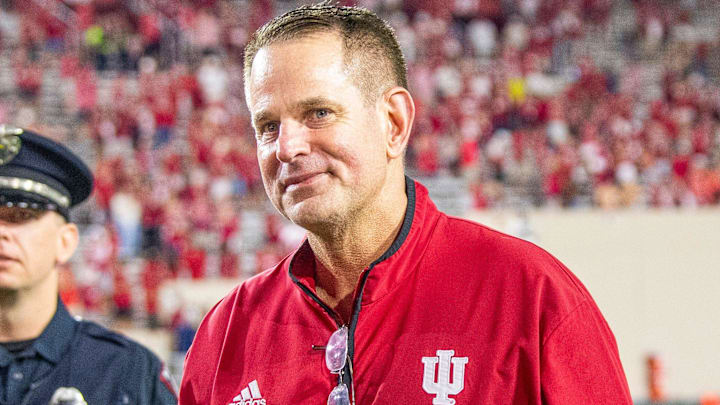 Head Coach Curt Cignetti during the Indiana versus Illinois football game at Memorial Stadium on Saturday, Sept. 20, 2025