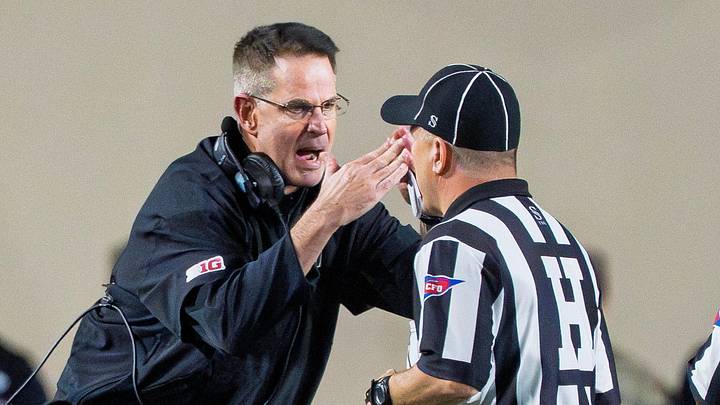Indiana head coach Curt Cignetti disagrees with a call during the Indiana-Northwestern game. Indiana head coach Curt Cignetti disagrees with a call during the Indiana-Northwestern game.