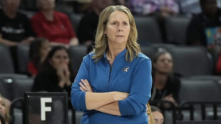 Aug 2, 2025; Las Vegas, Nevada, USA; Minnesota Lynx head coach Cheryl Reeve looks on in the third quarter of their game against the Las Vegas Aces at Michelob Ultra Arena. Mandatory Credit: Candice Ward-Imagn Images Aug 2, 2025; Las Vegas, Nevada, USA; Minnesota Lynx head coach Cheryl Reeve looks on in the third quarter of their game against the Las Vegas Aces at Michelob Ultra Arena. Mandatory Credit: Candice Ward-Imagn Images