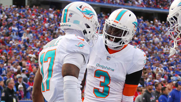 Miami Dolphins WRs Jaylen Waddle and Odell Beckham Jr.