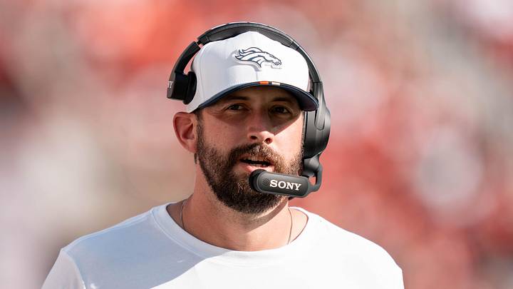 Denver Broncos coach Davis Webb