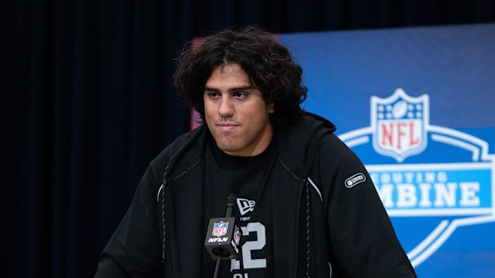 Utah Utes offensive lineman Spencer Fano.
