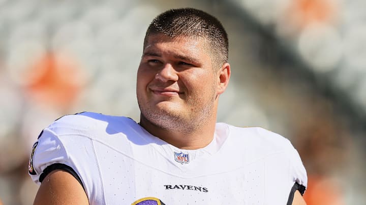 Baltimore Ravens center Tyler Linderbaum Baltimore Ravens center Tyler Linderbaum