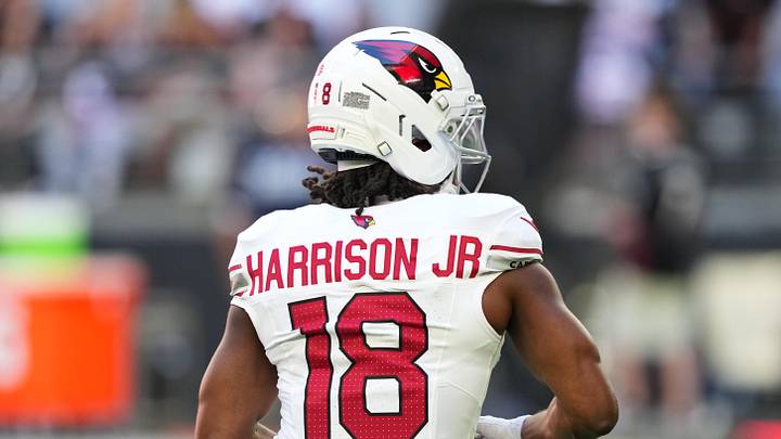 Dec 21, 2025; Glendale, Arizona, USA; Arizona Cardinals wide receiver Marvin Harrison Jr. (18) on the field during warm ups prior to a game against the Atlanta Falcons at State Farm Stadium. Mandatory Credit: Joe Camporeale-Imagn Images Dec 21, 2025; Glendale, Arizona, USA; Arizona Cardinals wide receiver Marvin Harrison Jr. (18) on the field during warm ups prior to a game against the Atlanta Falcons at State Farm Stadium. Mandatory Credit: Joe Camporeale-Imagn Images