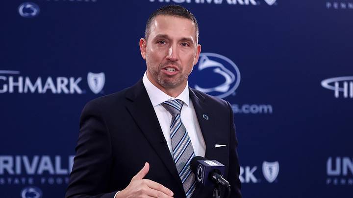 Dec 8, 2025; University Park, PA, USA; Matt Campbell is announced as the Penn State Nittany Lions new head coach during a press conference at the Beaver Stadium Press Room. Mandatory Credit: Matthew O'Haren-Imagn Images Dec 8, 2025; University Park, PA, USA; Matt Campbell is announced as the Penn State Nittany Lions new head coach during a press conference at the Beaver Stadium Press Room. Mandatory Credit: Matthew O'Haren-Imagn Images