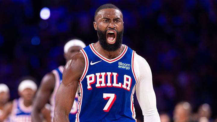 Jaylen Brown is averaging 20.8 points and 5.8 rebounds through four games with Philadelphia. Jaylen Brown is averaging 20.8 points and 5.8 rebounds through four games with Philadelphia.