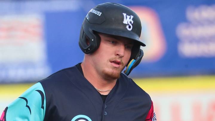 Winston-Salem’s Caleb Bonemer rounds third base after hitting a home run during their game versus the Hudson Valley Renegades on May 5, 2026. Winston-Salem’s Caleb Bonemer rounds third base after hitting a home run during their game versus the Hudson Valley Renegades on May 5, 2026.