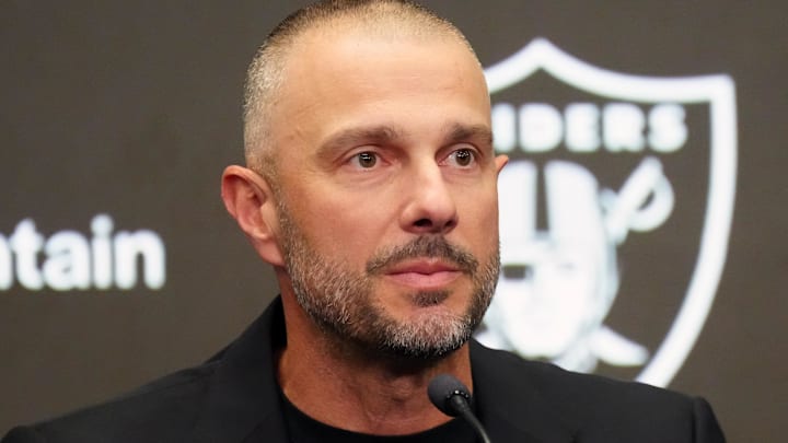 Feb 10, 2026; Henderson, NV, USA; Las Vegas Raiders general manager John Spytek at press conference at Intermountain Health Performance Center. Mandatory Credit: Kirby Lee-Imagn Images Feb 10, 2026; Henderson, NV, USA; Las Vegas Raiders general manager John Spytek at press conference at Intermountain Health Performance Center. Mandatory Credit: Kirby Lee-Imagn Images