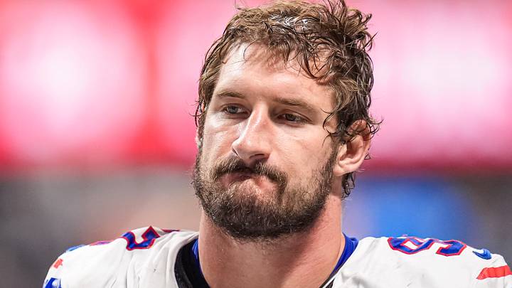 Oct 13, 2025; Atlanta, Georgia, USA; Buffalo Bills defensive end Joey Bosa (97) on the field against the Atlanta Falcons at Mercedes-Benz Stadium. Mandatory Credit: Dale Zanine-Imagn Images Oct 13, 2025; Atlanta, Georgia, USA; Buffalo Bills defensive end Joey Bosa (97) on the field against the Atlanta Falcons at Mercedes-Benz Stadium. Mandatory Credit: Dale Zanine-Imagn Images