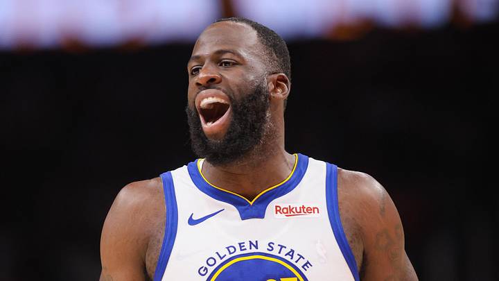 Mar 21, 2026; Atlanta, Georgia, USA; Golden State Warriors forward Draymond Green (23) reacts to a call against the Atlanta Hawks in the second quarter at State Farm Arena. Mandatory Credit: Brett Davis-Imagn Images Mar 21, 2026; Atlanta, Georgia, USA; Golden State Warriors forward Draymond Green (23) reacts to a call against the Atlanta Hawks in the second quarter at State Farm Arena. Mandatory Credit: Brett Davis-Imagn Images