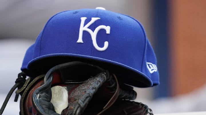 Jul 30, 2021; Toronto, Ontario, CAN; A Kansas City Royals hat and glove in the dugout during a game against the Toronto Blue Jays at Rogers Centre. Mandatory Credit: John E. Sokolowski-Imagn Images Jul 30, 2021; Toronto, Ontario, CAN; A Kansas City Royals hat and glove in the dugout during a game against the Toronto Blue Jays at Rogers Centre. Mandatory Credit: John E. Sokolowski-Imagn Images