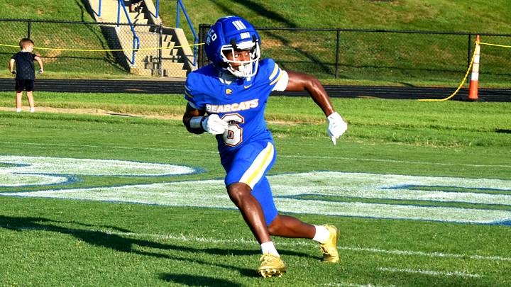 Kentucky Country Day running back Deion Davidson warms up before a game against Sayre in August. Davidson rushed for 222 yards against Spencer County in Week 3. Kentucky Country Day running back Deion Davidson warms up before a game against Sayre in August. Davidson rushed for 222 yards against Spencer County in Week 3.
