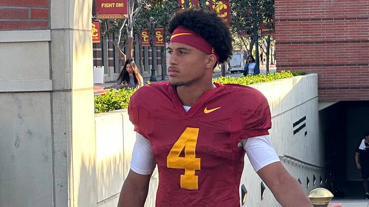 USC Trojans freshman wide receiver Trent Mosley USC Trojans freshman wide receiver Trent Mosley
