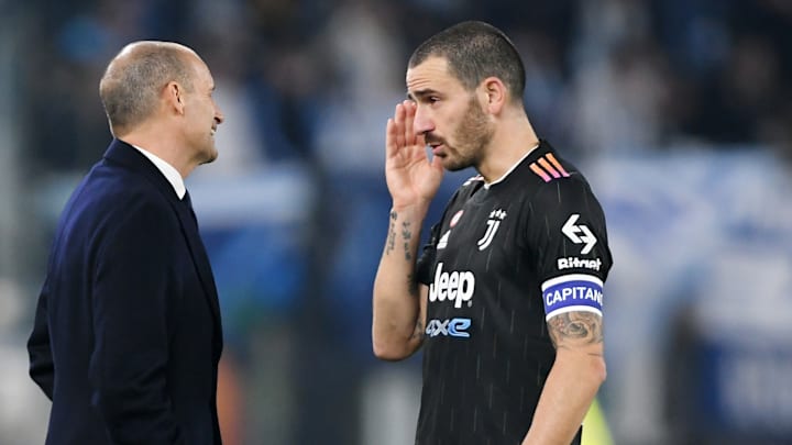 Massimiliano Allegri e Leonardo Bonucci 