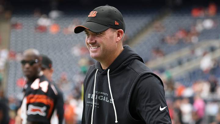 Sep 20, 2026; Houston, Texas, USA; Cincinnati Bengals head coach Zac Taylor walks on the field before the game against the Houston Texans at Reliant Stadium. Mandatory Credit: Troy Taormina-Imagn Images