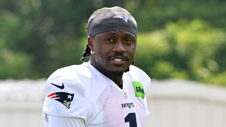 New England Patriots wide receiver A.J. Brown New England Patriots wide receiver A.J. Brown