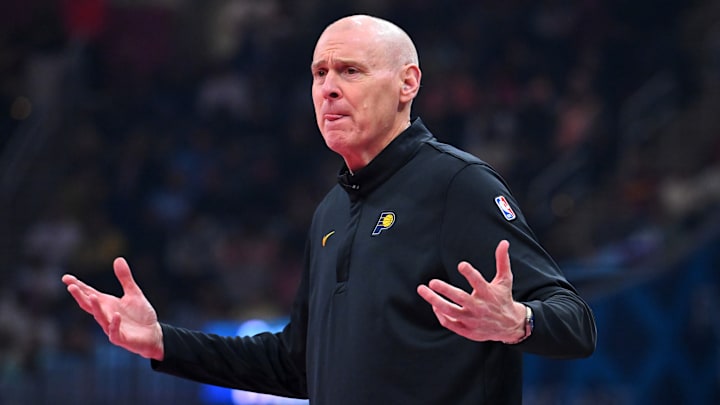 Indiana Pacers head coach Rick Carlisle during a game against the Cleveland Cavaliers. Indiana Pacers head coach Rick Carlisle during a game against the Cleveland Cavaliers.