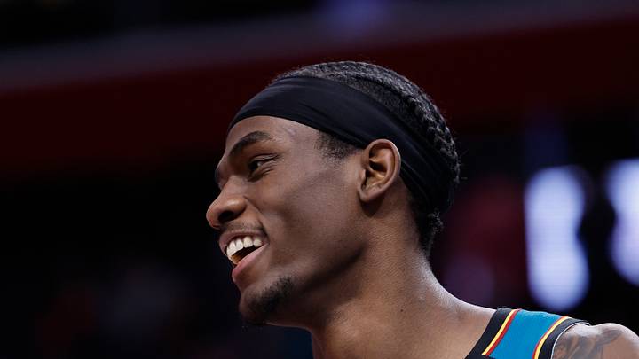 Detroit Pistons center Jalen Duren (0) reacts during the second half against the Miami Heat at Little Caesars Arena on Apr 24, 2023.