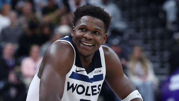 Jan 20, 2026; Salt Lake City, Utah, USA; Minnesota Timberwolves guard Anthony Edwards (5) waits for the team to shoot free shows against the Utah Jazz during the second half at Delta Center. Mandatory Credit: Rob Gray-Imagn Images Jan 20, 2026; Salt Lake City, Utah, USA; Minnesota Timberwolves guard Anthony Edwards (5) waits for the team to shoot free shows against the Utah Jazz during the second half at Delta Center. Mandatory Credit: Rob Gray-Imagn Images