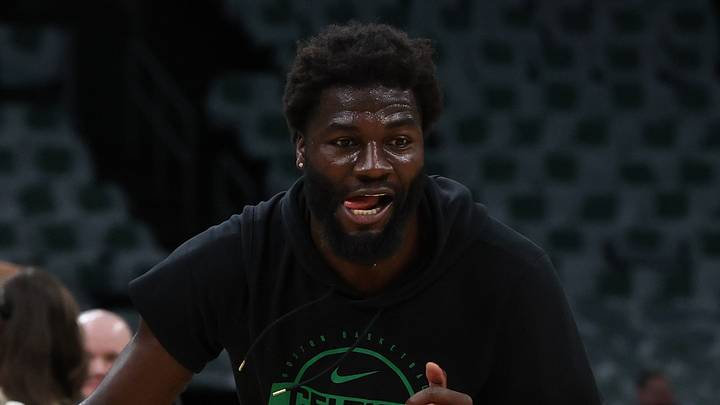 May 2, 2026; Boston, Massachusetts, USA; Boston Celtics center Neemias Queta (88) warms up before game seven of the first round of the 2026 NBA Playoffs against the Philadelphia 76ers at TD Garden. Mandatory Credit: Winslow Townson-Imagn Images