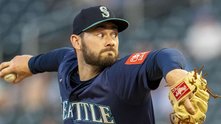 Seattle Mariners relief pitcher Zach Pop (35) delivers a pitch against the Minnesota Twins in the eighth inning at Target Field on June 23.