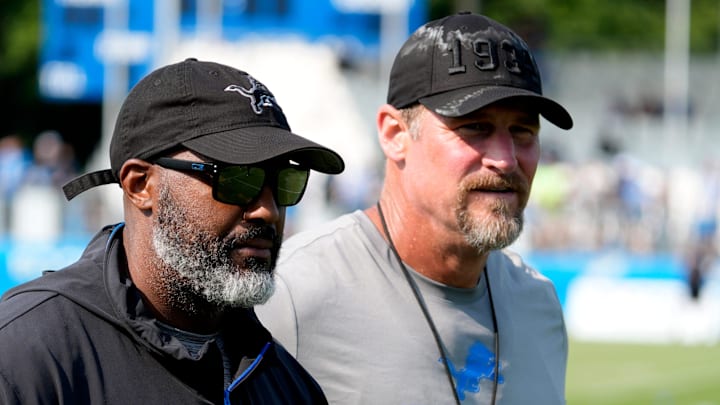 Detroit Lions general manager Brad Holmes head coach Dan Campbell 