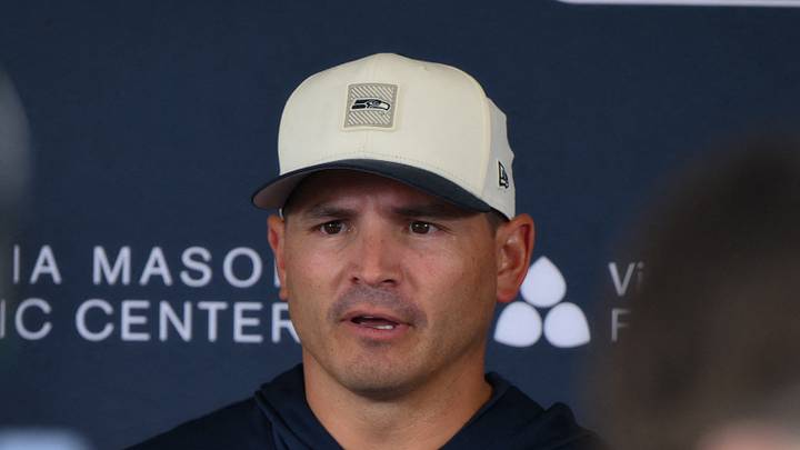 Seattle Seahawks head coach Mike Macdonald speaks to the media Seattle Seahawks head coach Mike Macdonald speaks to the media