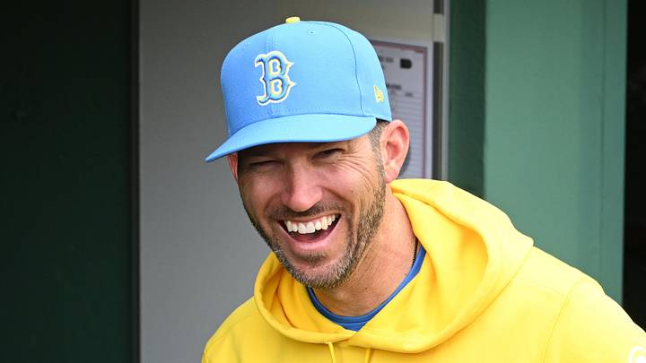 Boston Red Sox interim manager Chad Tracy (17).