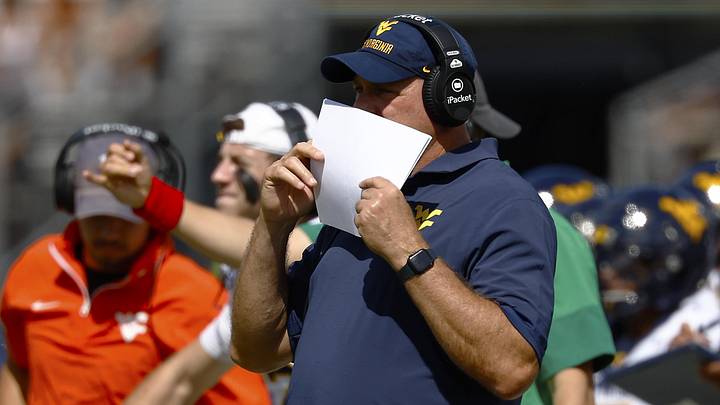 Oct 18, 2025; Orlando, Florida, USA; West Virginia Mountaineers head coach Rich Rodriguez during the first half against the Central Florida Knights at Acrisure Bounce House. Mandatory Credit: Russell Lansford-Imagn Images Oct 18, 2025; Orlando, Florida, USA; West Virginia Mountaineers head coach Rich Rodriguez during the first half against the Central Florida Knights at Acrisure Bounce House. Mandatory Credit: Russell Lansford-Imagn Images