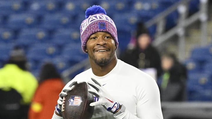 New York Giants quarterback Jameis Winston was a guest on the FOX Sports pregame show Sunday.