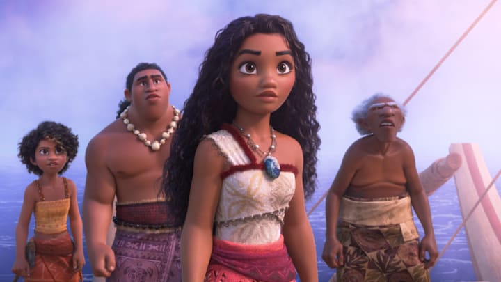 AN EXPANSIVE NEW VOYAGE -- Walt Disney Animation Studios’ epic animated musical “Moana 2” sends Moana (voice of Auli‘i Cravalho) on an expansive new voyage alongside a crew of unlikely seafarers. Directed by David Derrick Jr., Jason Hand and Dana Ledoux Miller, and produced by Christina Chen and Yvett Merino, “Moana 2” features music by Grammy® winners Abigail Barlow and Emily Bear, Grammy nominee Opetaia Foa‘i, and three-time Grammy winner Mark Mancina. The all-new feature film opens in