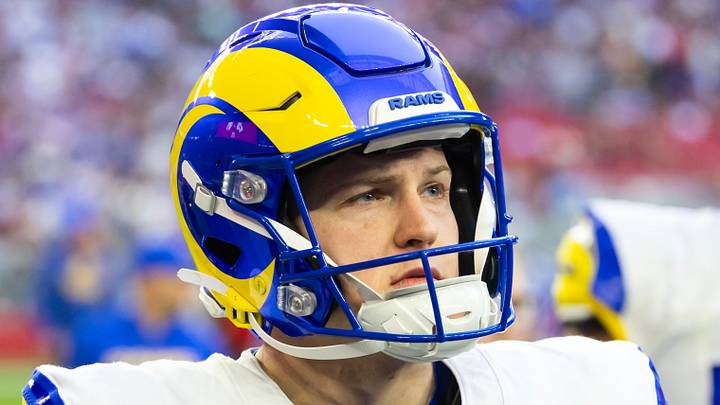 Los Angeles Rams kicker Harrison Mevis. Los Angeles Rams kicker Harrison Mevis.