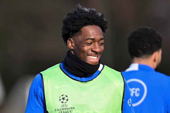 Axel Disasi looking cheerful.