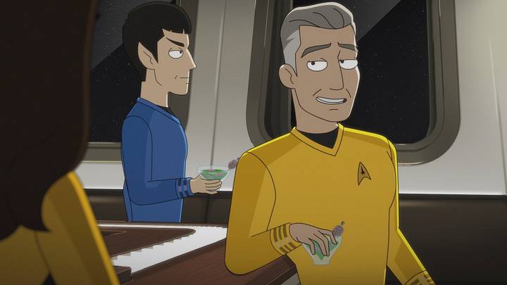 Star Trek: Strange New Worlds Anson Mount Ethan Peck Rebecca Romijn Star Trek: Strange New Worlds Anson Mount Ethan Peck Rebecca Romijn