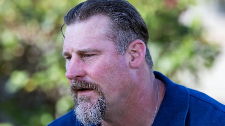 Detroit Lions head coach Dan Campbell during the 2026 NFL Annual League Meeting 