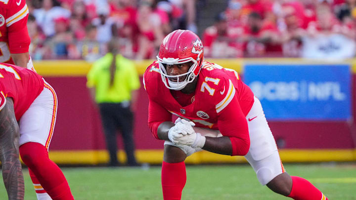 Kansas City Chiefs offensive tackle Josh Simmons.