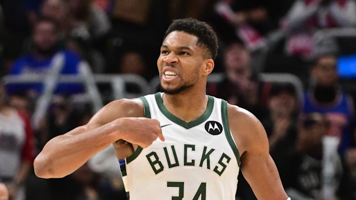 Milwaukee Bucks forward Giannis Antetokounmpo Milwaukee Bucks forward Giannis Antetokounmpo