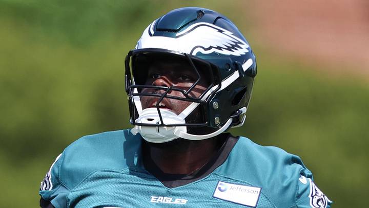 Philadelphia Eagles offensive tackle Markel Bell Philadelphia Eagles offensive tackle Markel Bell