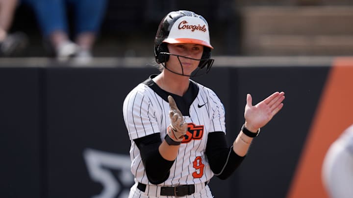 Oklahoma State Cowgirls outfielder Tia Warsop.
