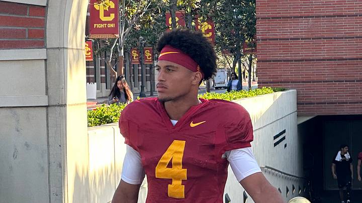 USC Trojans freshman wide receiver Trent Mosley USC Trojans freshman wide receiver Trent Mosley